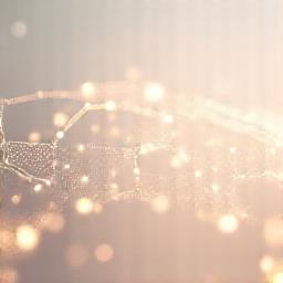 Soft, geometric patterns forming a network, symbolizing connection and support