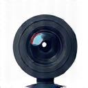 Stylized icon of a video camera or webcam