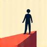 Icon of a person following a winding path, representing a wellness journey
