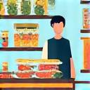 A person efficiently batch cooking multiple healthy meals in a modern kitchen, with organized containers ready for the week, symbolizing time-saving.