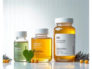 Bottles of various vitamins and supplements, such as Vitamin D, Magnesium, and Zinc, arranged cleanly on a white background with a green leaf garnish.